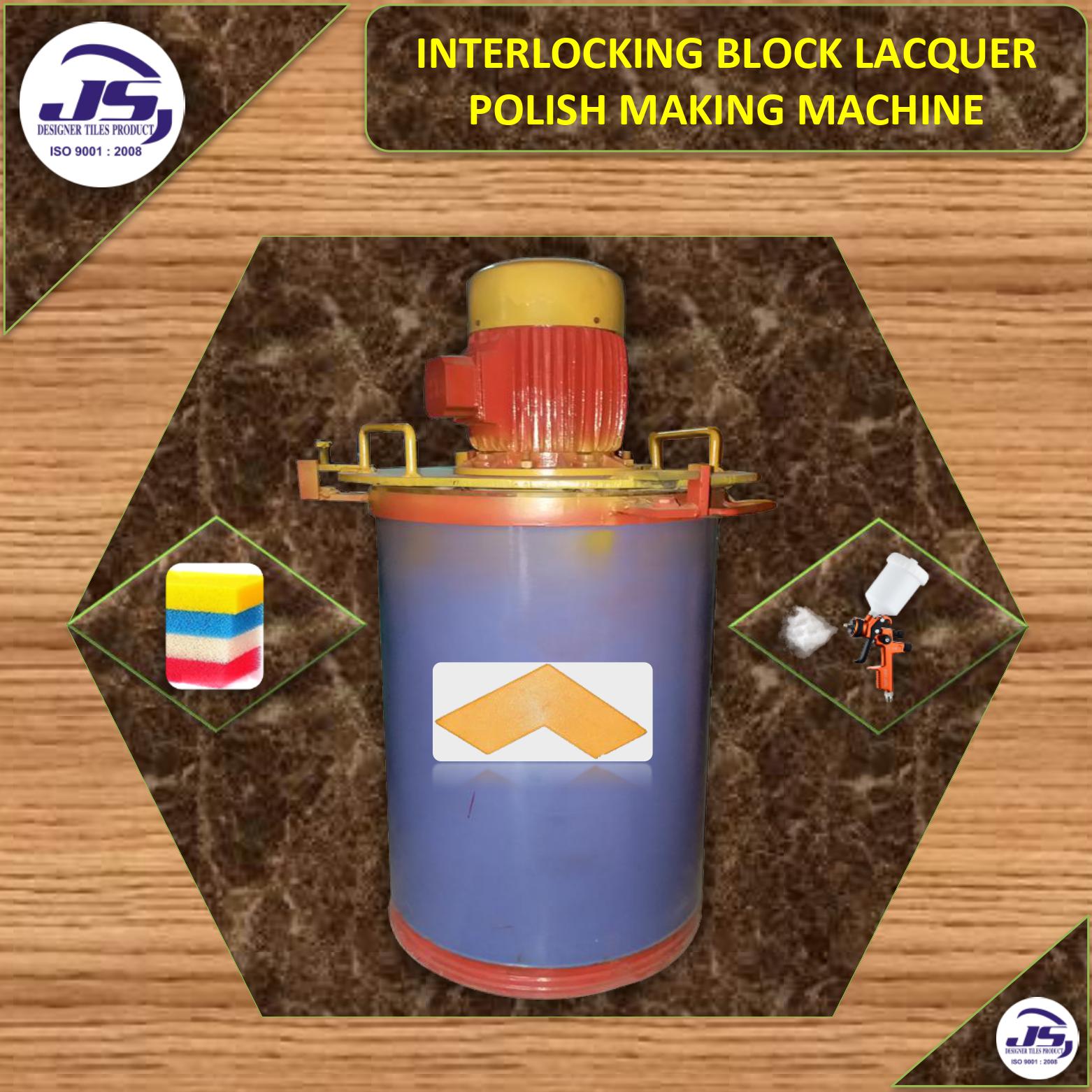 Interlocking Block Lacquer Polish Making Machine